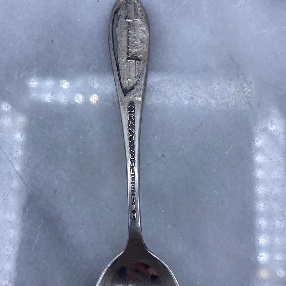 Grand Coulee Dam Souvenir Spoon Joseph Mayer Sterling Silver Washington State 4